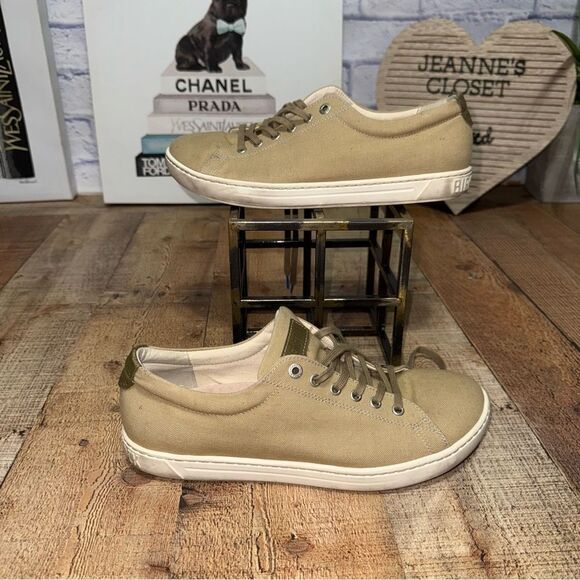 Birkenstock Arran Women’s Taupe Tan Canvas Lace Up Sneaker Size EURO 41 L 10 - Picture 10 of 10